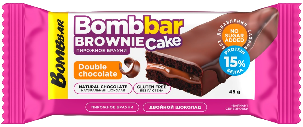 Bombbar Brownie Cake Двойной шоколад