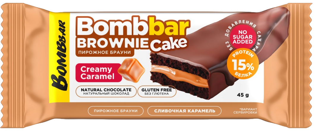 Bombbar Brownie Cake Сливочная карамель